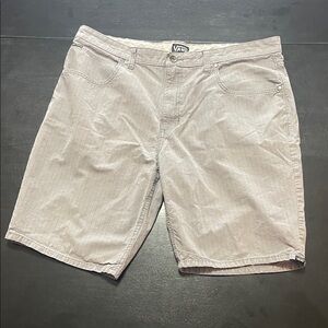 Vans Light Gray Men's Flat Front Shorts